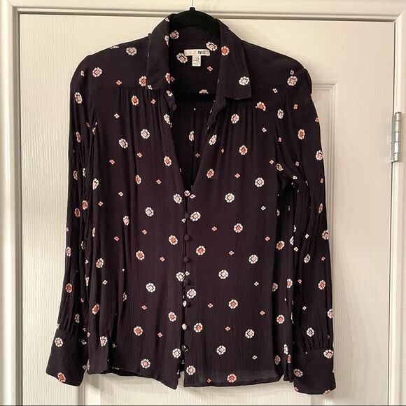 Amuse Society Floral Moonshine Blouse Sz S - Picture 2 of 7